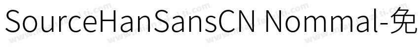 SourceHanSansCN Nommal字体转换